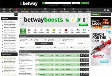 Voorskou tuisblad Betway 